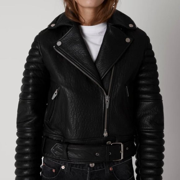 The COOLEST Leather Moto Jacket by The Arrivals - Picture 6 of 13